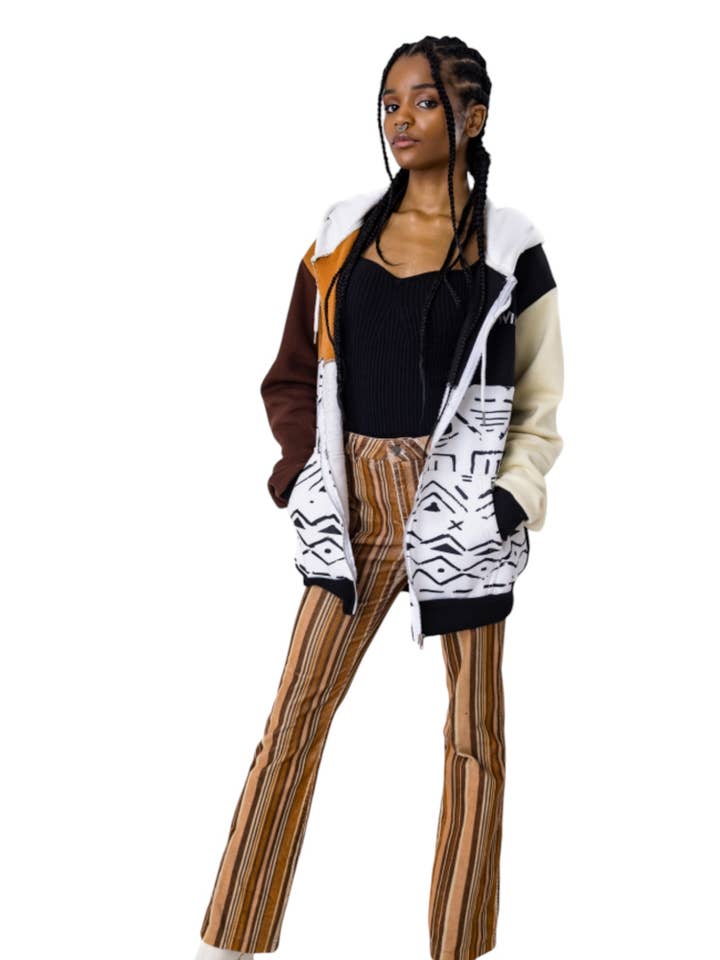 Veste zippée à capuche The Stay Wild pour la vente par Ragtribe Ethical Clothing