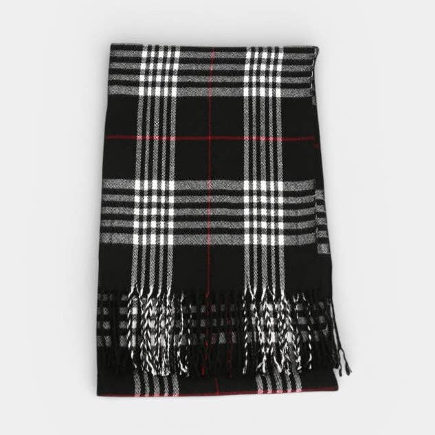 CHECKERED SOFT DRAPE SCARF for wholesale by RODOLFO MEDINA