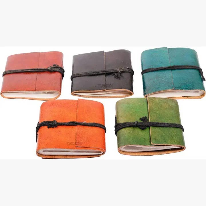 Tuzech Leather - Vendita all'ingrosso Diari/agende - Mini diario compatto in pelle vintage fatto a mano2