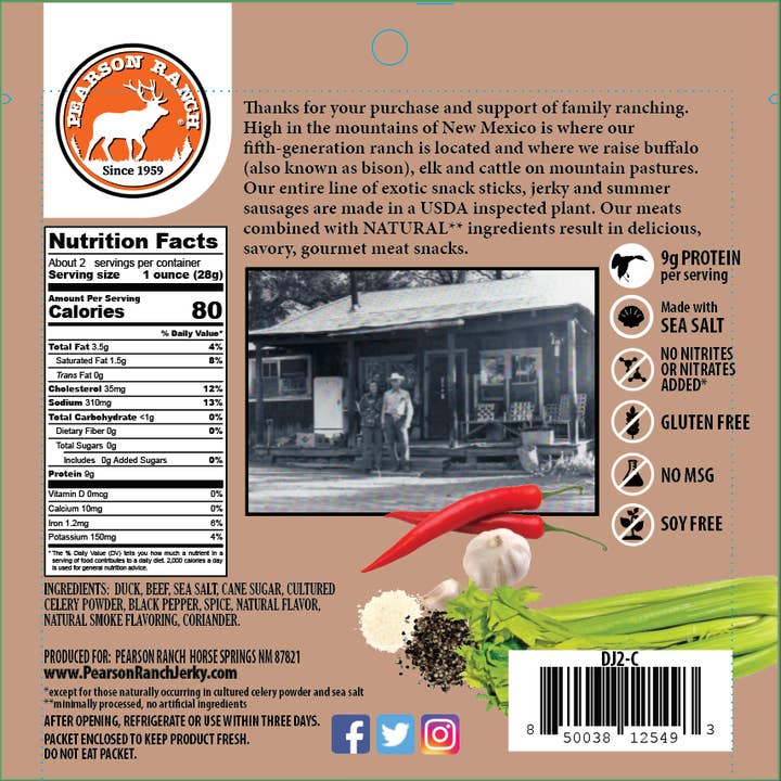 Pearson Ranch Elk & Bison Jerky - Wholesale Jerky - Duck Jerky2