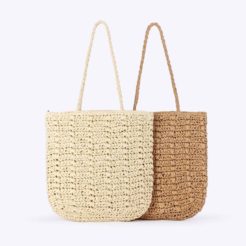 EmberLoom – wholesale Tote bag – Women's – Woven Round Handle Tote6