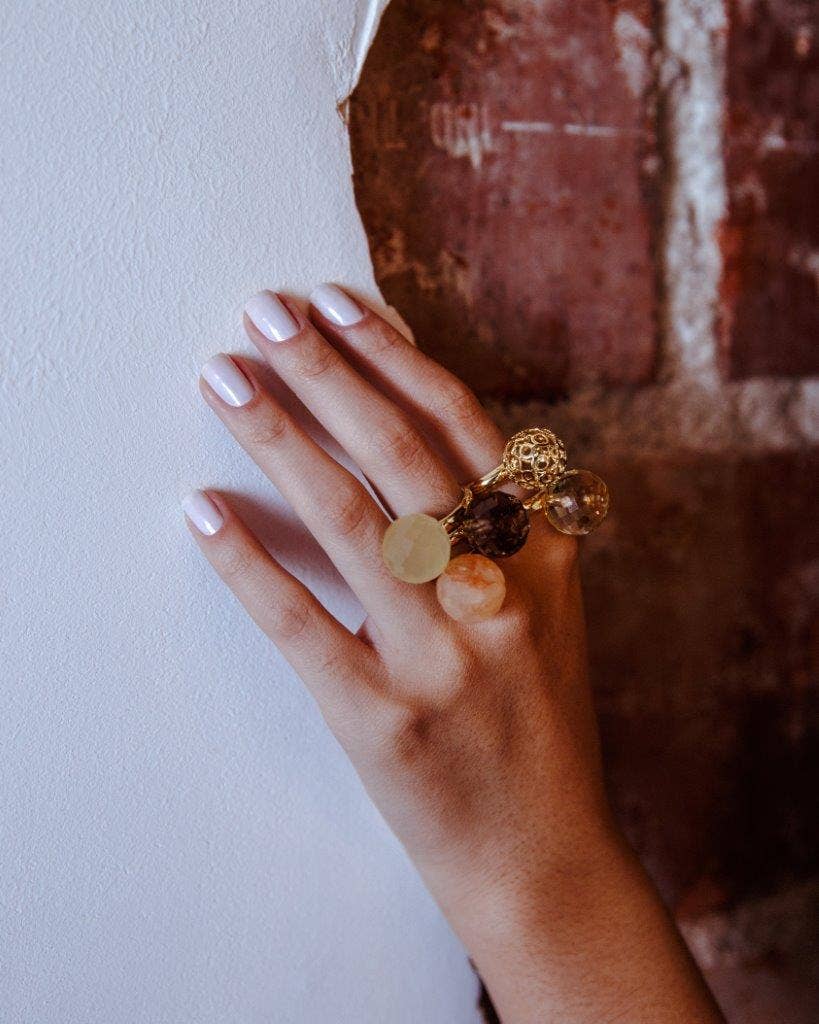 Silvia Doring - Wholesale Cocktail/Statement Ring - Trio Rings Bubbles 353