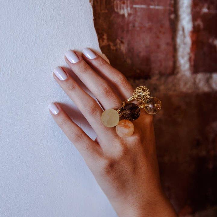 Silvia Doring - Wholesale Cocktail/Statement Ring - Trio Rings Bubbles 353