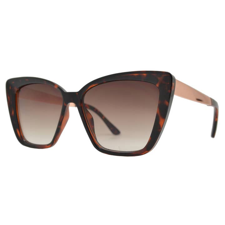 Plastic Box Cat Eye Sunglasses for wholesale by Dynasol Eyewear