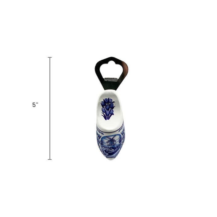 European Heritage Gifts - Wholesale Bottle/Wine Opener - Bottle Opener Refrigerator Magnet Wooden Shoe Delft