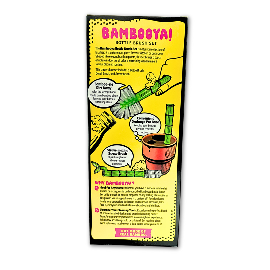Everyday Objects - Wholesale Cleaning Brush - Bambooya Bottle Brush Cleaning Set (3-Pack)9