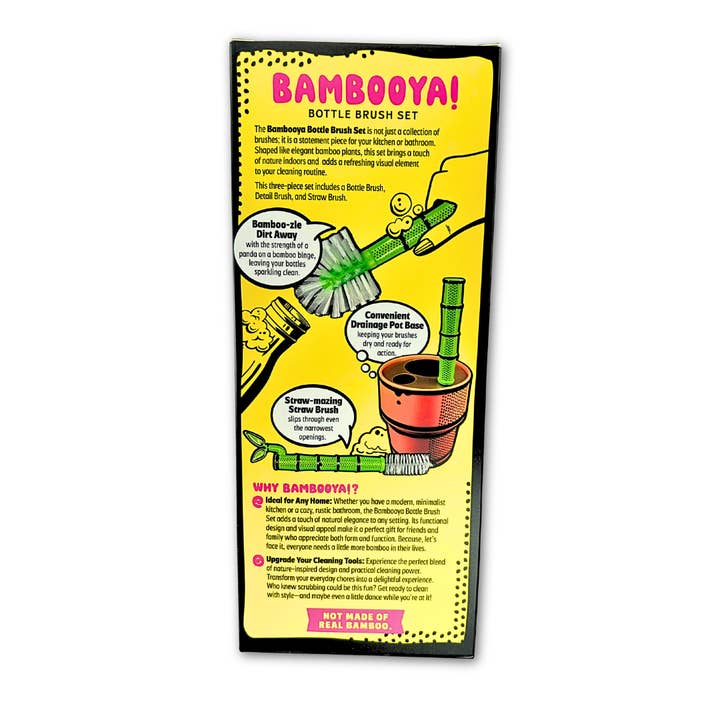 Everyday Objects - Wholesale Cleaning brush - Bambooya Bottle Brush Cleaning Set (3-Pack)9