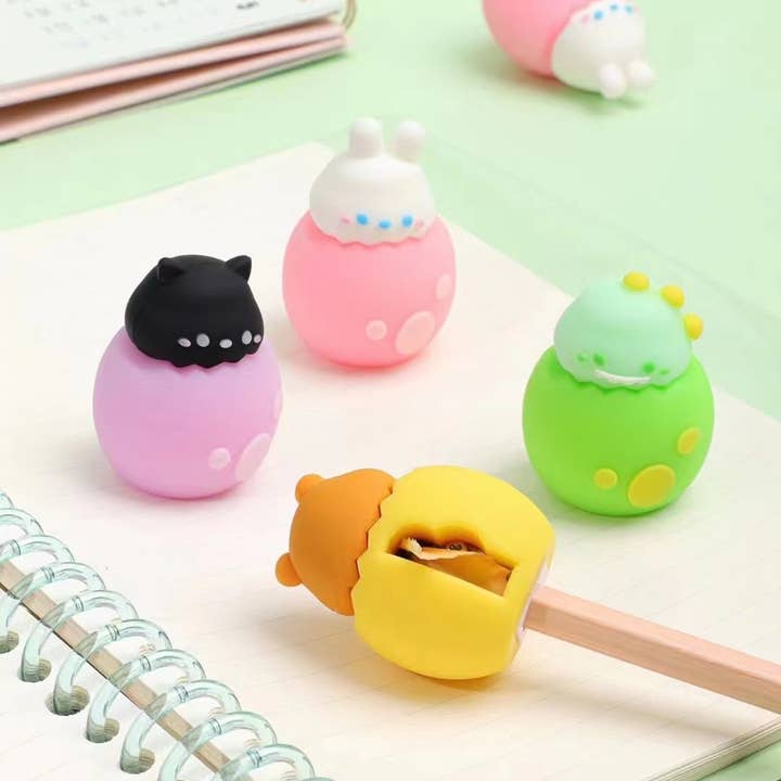 BCmini - Wholesale Pencil Sharpener - 33304 EGG ANIMAL BABIES PENCIL SHARPENER0