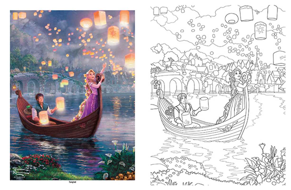 Simon & Schuster - Wholesale Coloring & Activity Book - Adult - Disney Dreams Collection Thomas Kinkade Studios Disney Princess Coloring Book by Thomas Kinkade3