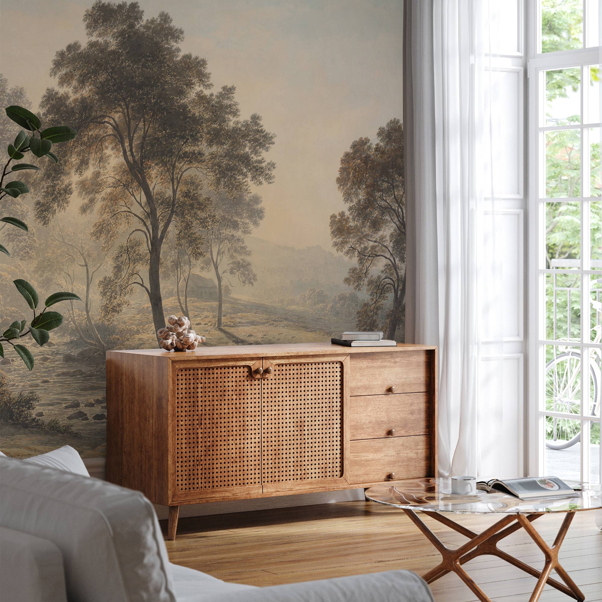 SimurgWallArts - Wholesale Wallpaper - Tree Landscape Wallpaper, Forest Scenic Wall Mural2