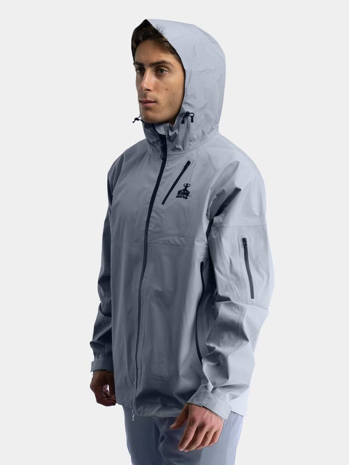 Gray Waterproof Hiking Jacket for wholesale on Faire8