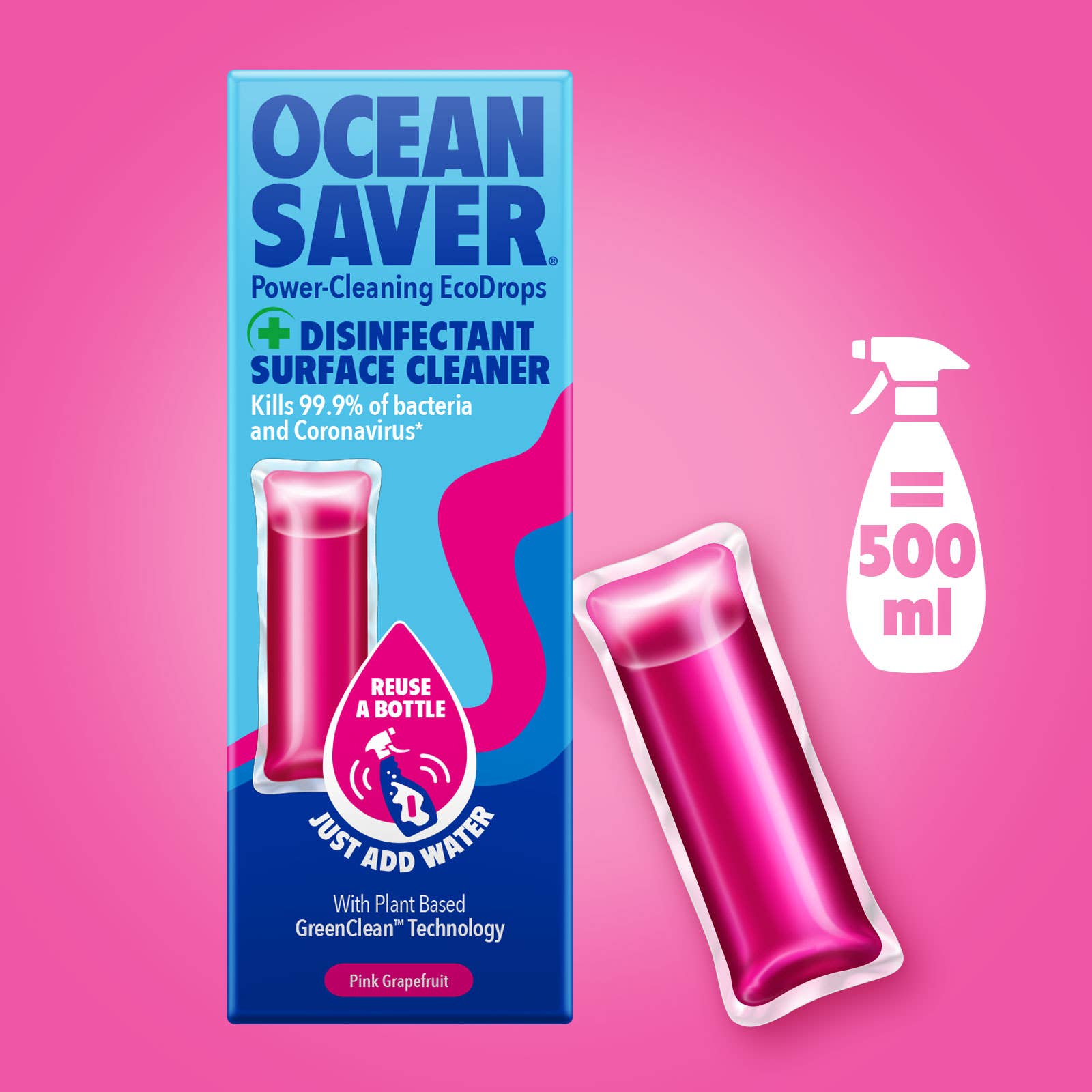 OceanSaver - Wholesale Multi-Surface Cleaner - OceanSaver Disinfectant EcoDrop 12 pack1