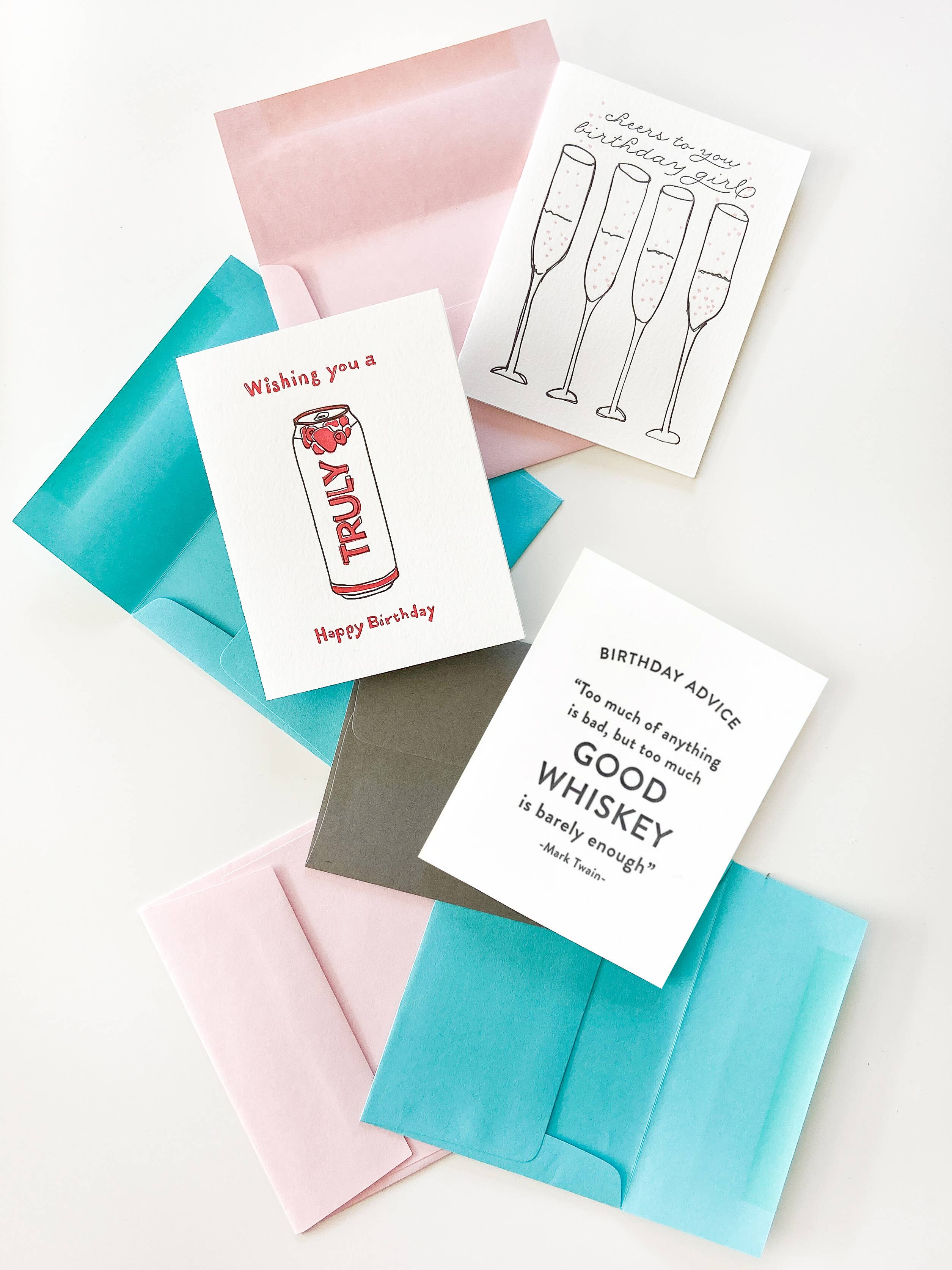 Steel Petal Press - Wholesale Birthday Card - Birthday Whiskey - Letterpress Birthday Greeting Card3