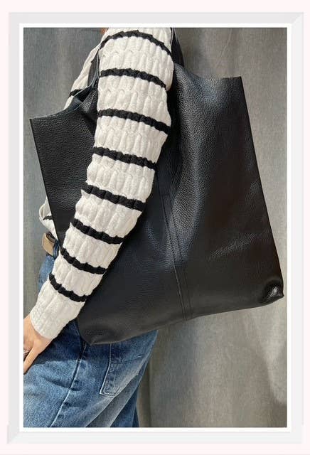 Z et Z - Wholesale Belt Bag - Women's - Grained leather or iridescent leather tote bag7