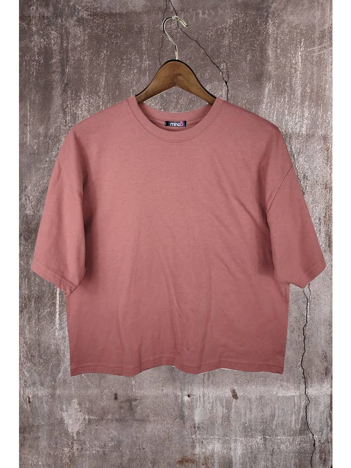 MINEB - Wholesale T-Shirt - Women's - Short Sleeve Crew Neck Crop Tee1