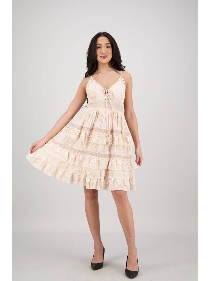 Advance Apparels - Wholesale Dress – Women's - Paloma Ruffle Mini Dress 251732