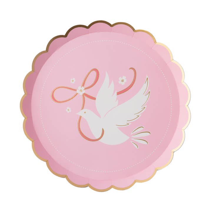 DOVE PETAL PINKA SMÅ TALLRIKAR för wholesale av Bonjour Fête