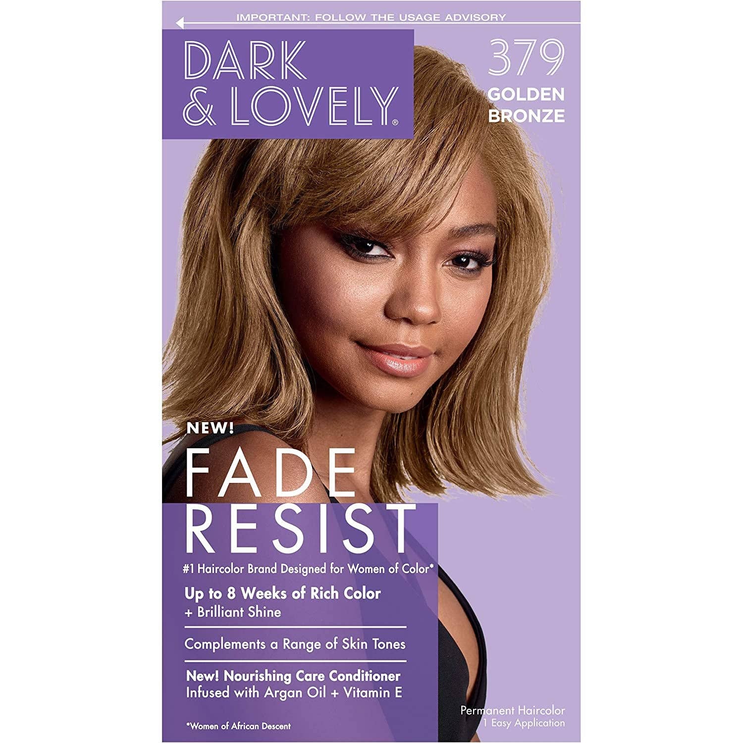 KT Supply - Wholesale Hair Dye - Dark And Lovely Fade Resist Hair Color, Golden Bronze, 3790