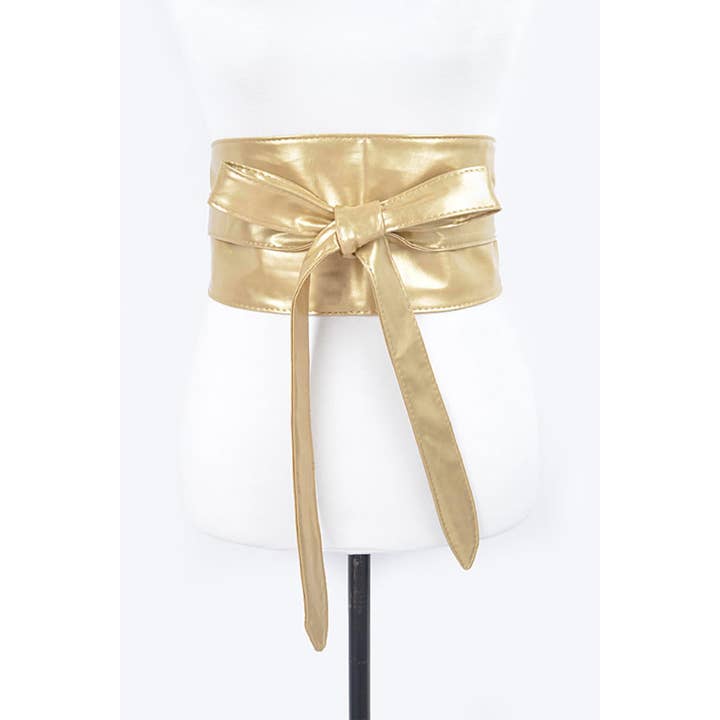 anbfashion - Wholesale Belt - Women's - TIE FRONT LEATHER BELT. PB-7703