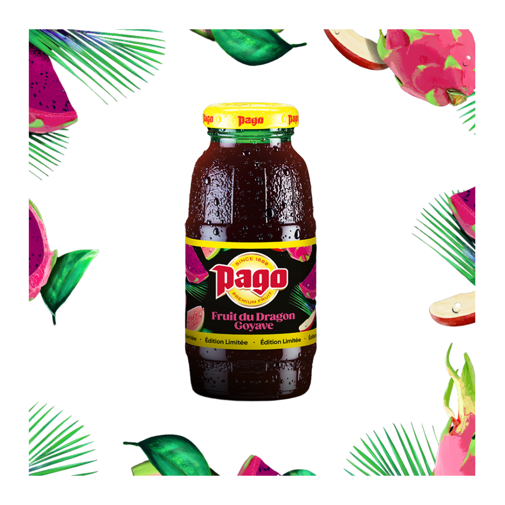 123bonbon - Vendita all'ingrosso Succhi di frutta - Pago Succo di Frutto del Drago e Guava 33 cl1