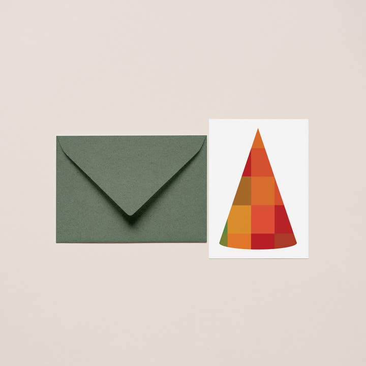 Christmas Card & Envelope – “Just Like Christmas, Red” (Red Tree Motif) for wholesale by Karte Design Berlin
