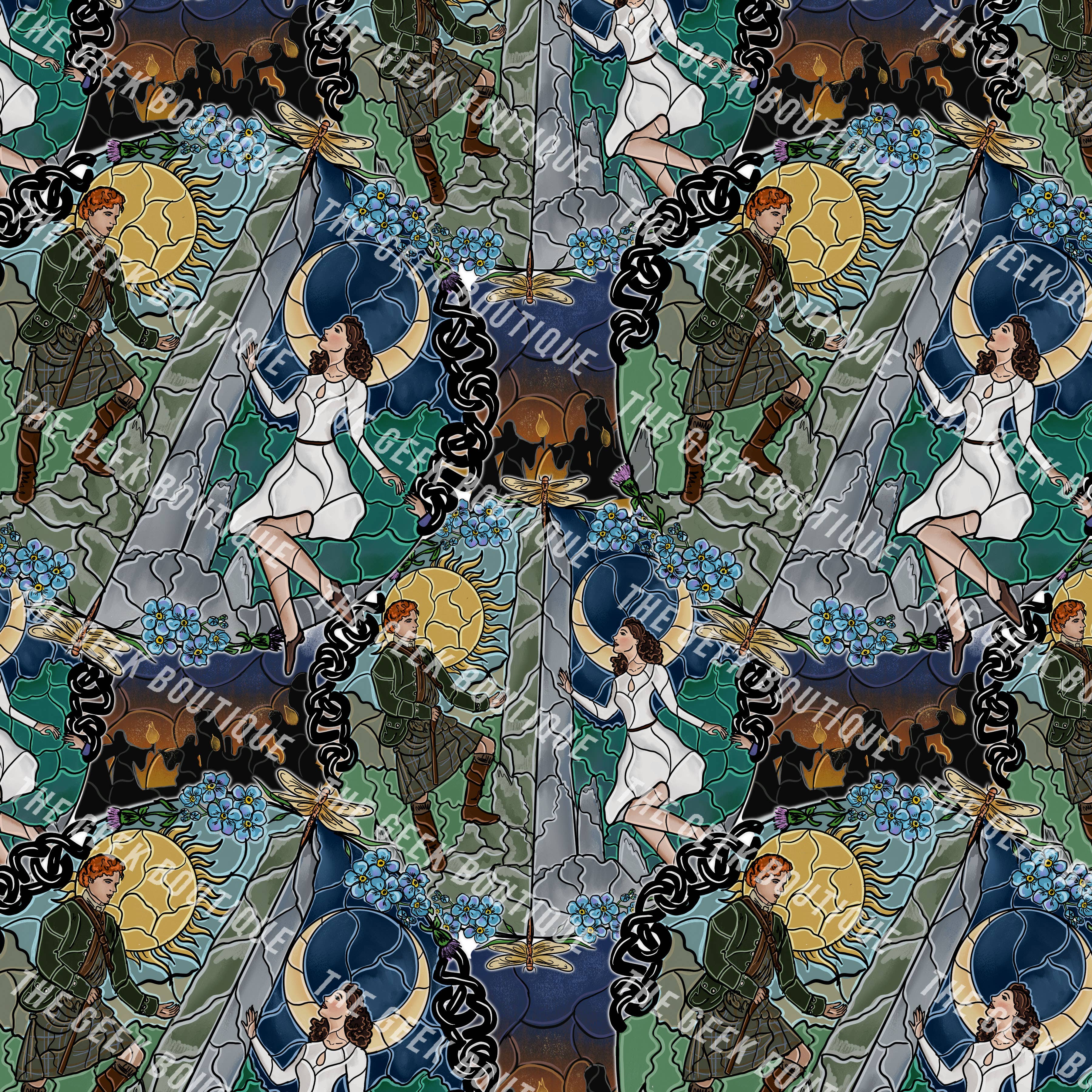 The Geek Boutique - Wholesale Tote Bag - Women's - Scottish Romance SG Book Novel TV Large Zipper Tote Bag1