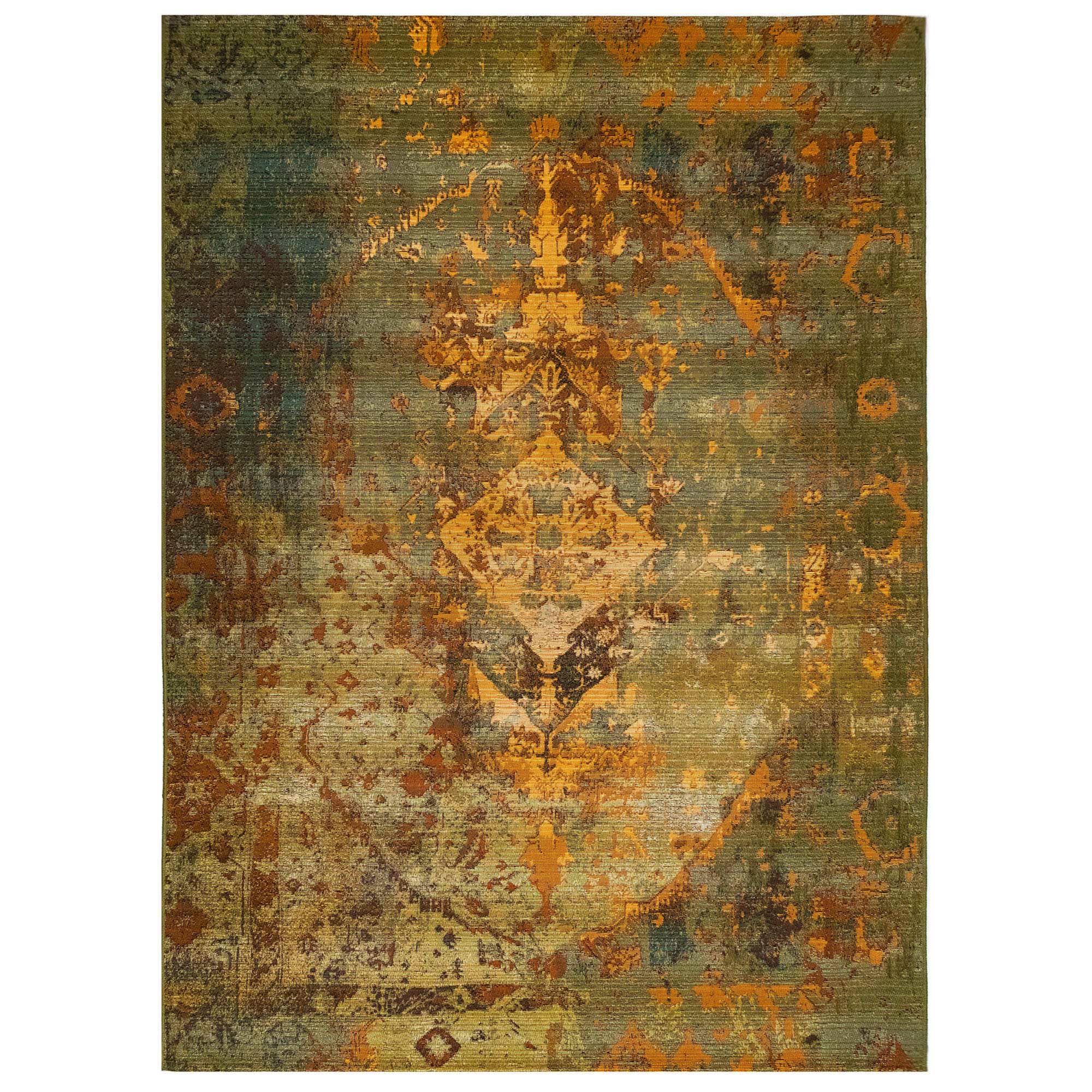 Marina Kermin Indoor/Outdoor Area Rug Green for wholesale on Faire4