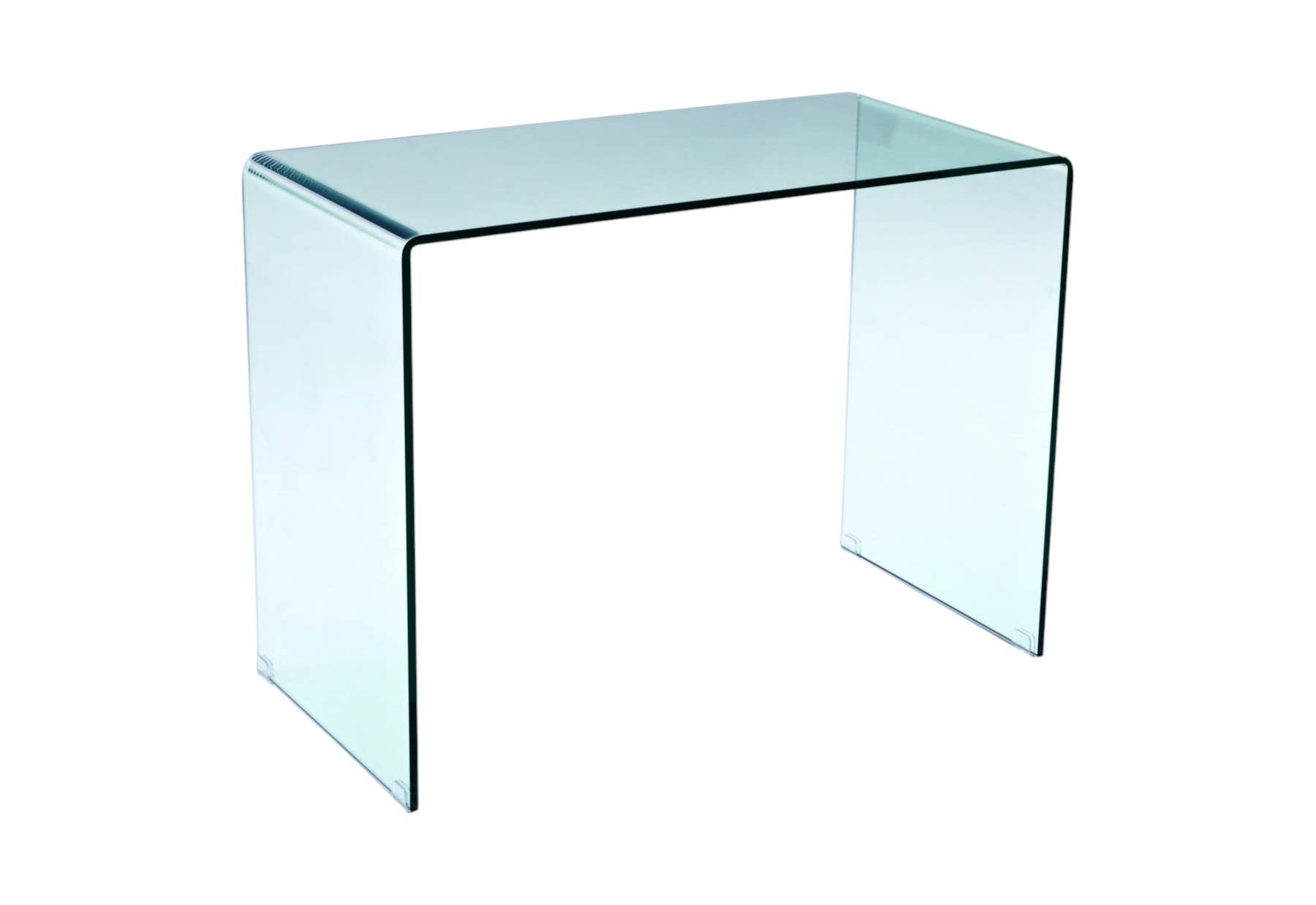 HomeRoots – wholesale Desk drawer – 43" Clear Glass Computer Desk0