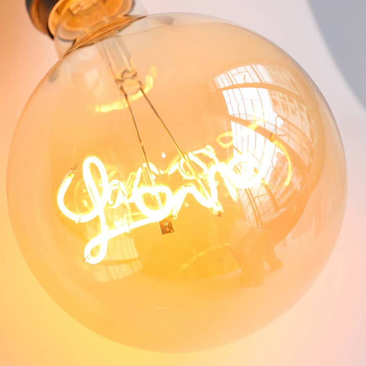 Ledsone - Wholesale Light Bulb/Puck - LED Soft Light G125 E27 Love 4W Filament Glass Retro Warm