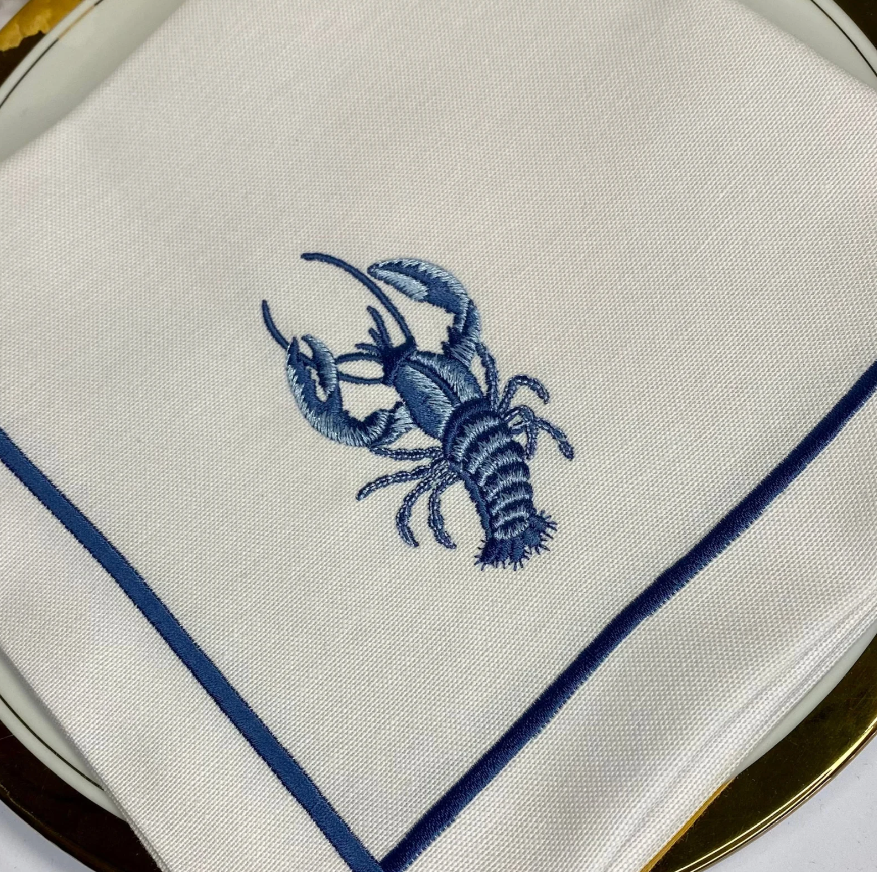 Handmade Originals Ukraine - Wholesale Dinner & Cloth Napkin - Embroidered Napkins Premium Quality 16x16'' - Sea4