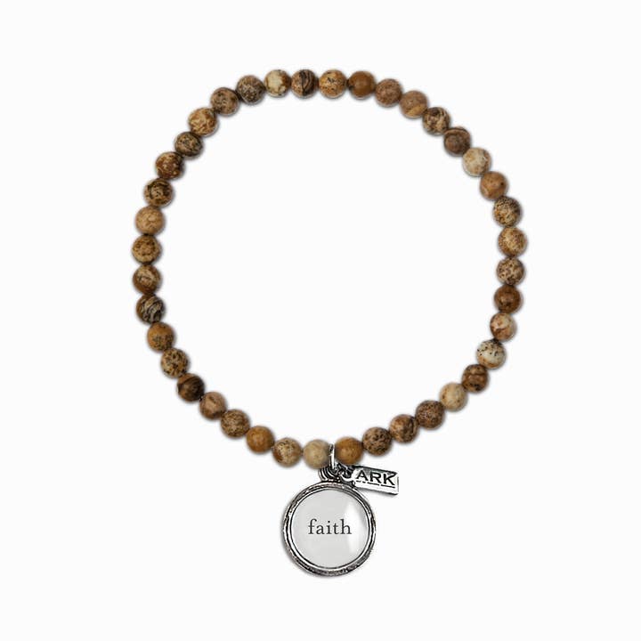 ARK Mini Jasper Stone Stretch Bracelet "faith" for wholesale by ARKHOUSE®