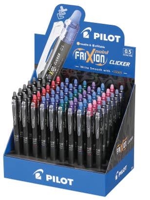 Stylo gel effaçable, FriXion Point Clicker, pack de 60 pour la vente par Pilot