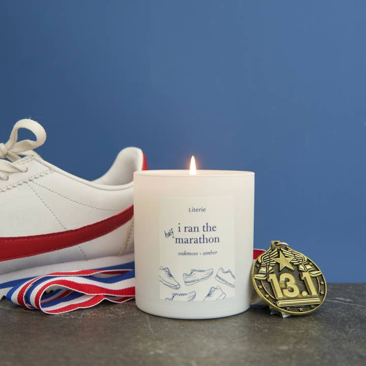 Literie - Wholesale Jar/Filled Candle - I Ran the Half Marathon1
