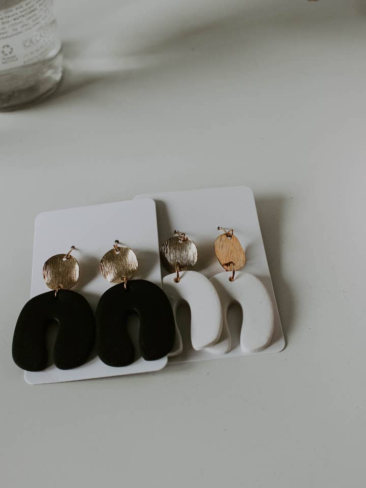 Circled Arch Dangle Drop Earrings for wholesale by Kindness&Honey