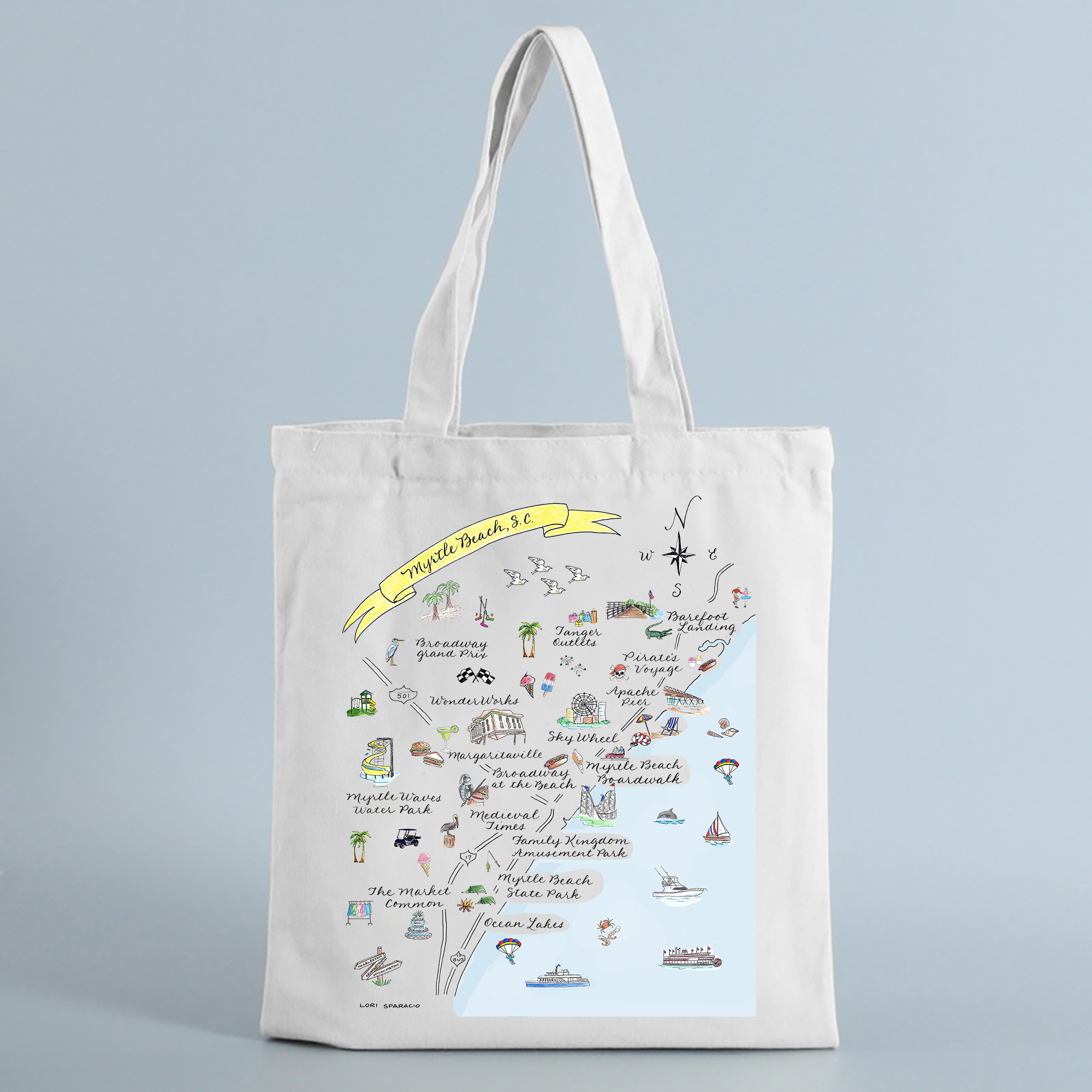 The Write Occasion Calligraphy - Wholesale Tote Bag - Unisex - Myrtle Beach, SC Tote Bag  0