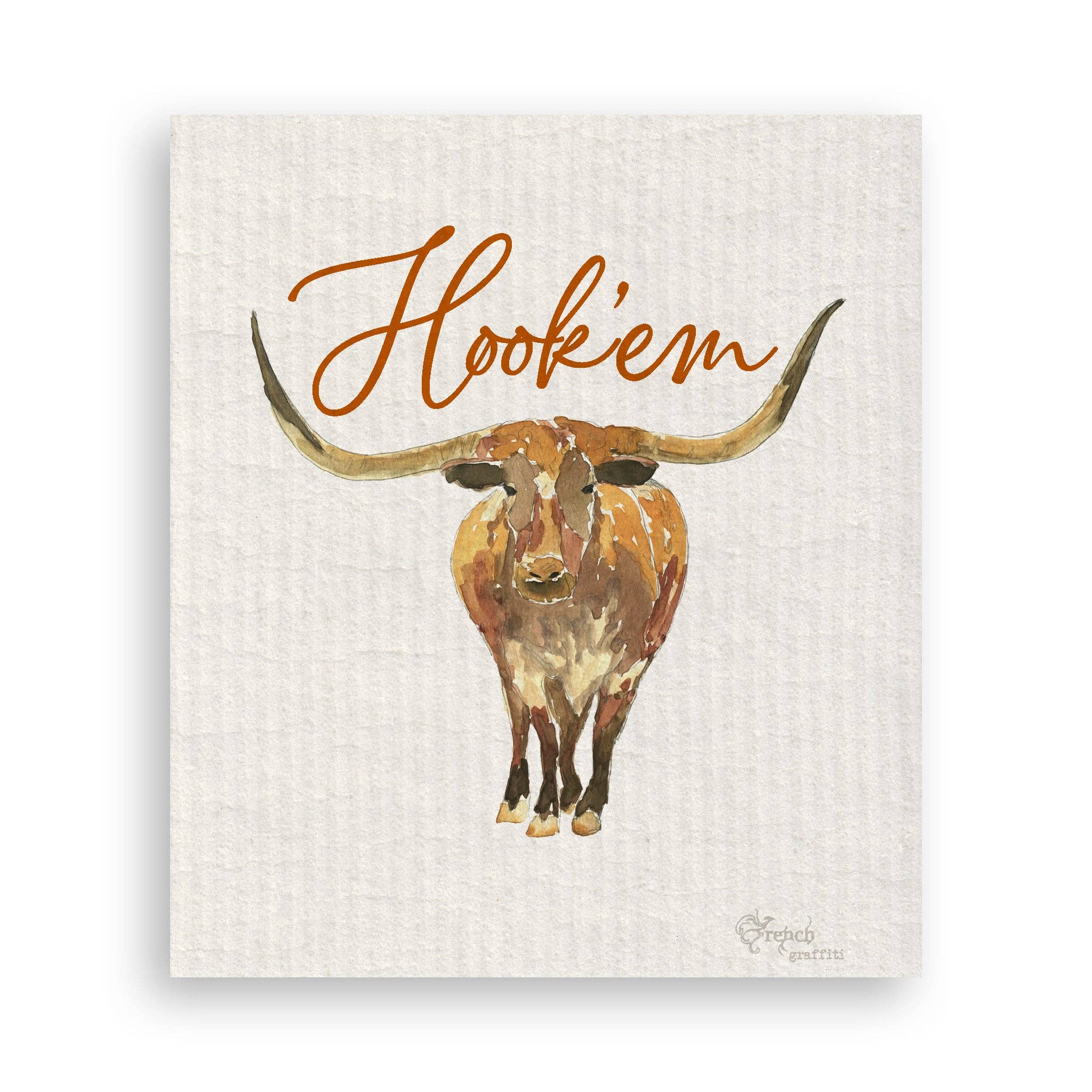 French Graffiti - Wholesale Tea Towel - Longhorn16