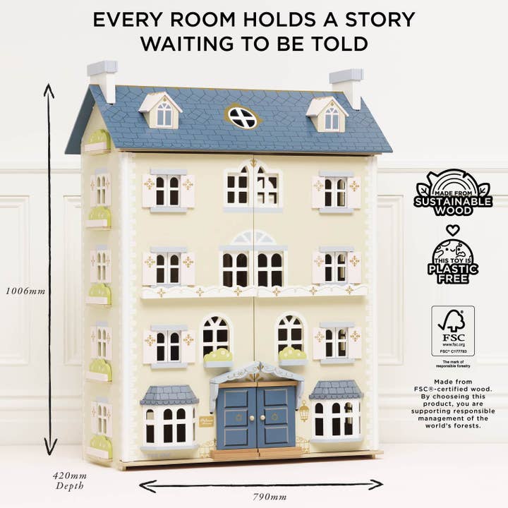 Le Toy Van, Inc. - Wholesale Doll Accessory Kit - Kids - Palace Wooden Dolls House4