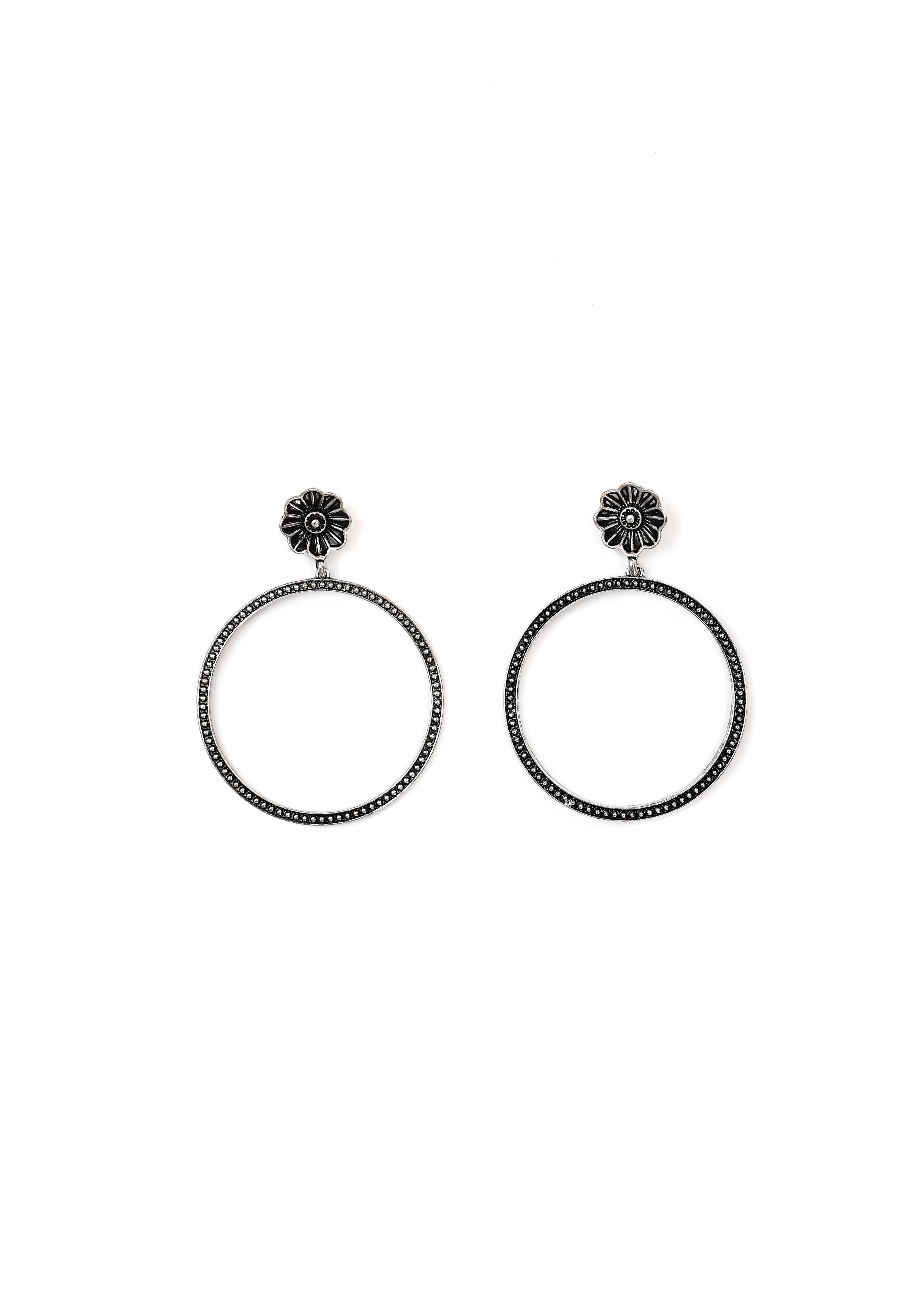 West & Co. - Wholesale Dangle Earrings - 4" Silver Wire Earring with Turquoise Charm2