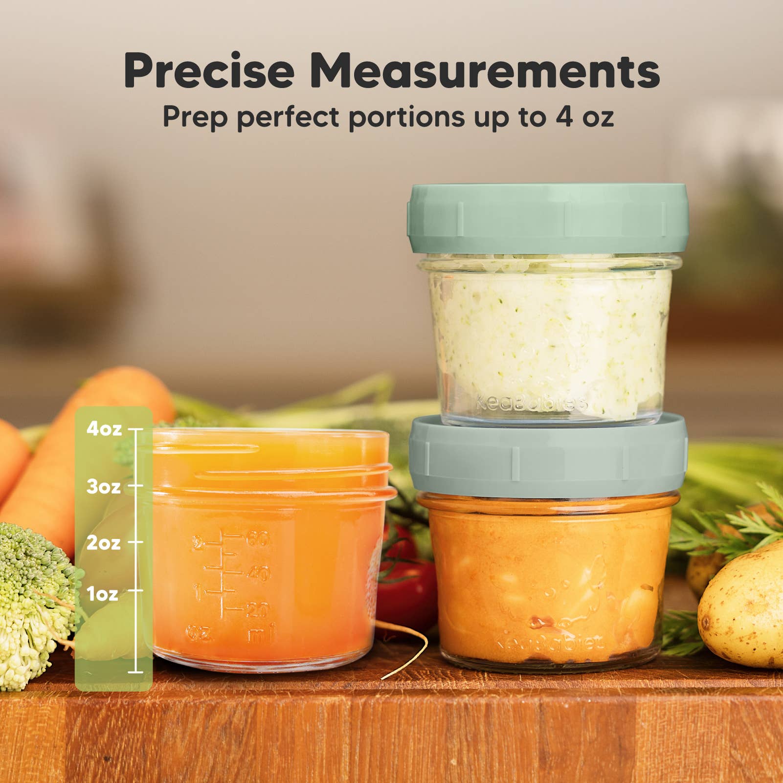 Sage 12pk Prep Baby Food Storage Containers, Leak-Proof Food Jars for wholesale on Faire2