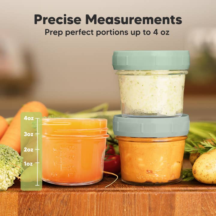 Sage 12pk Prep Baby Food Storage Containers, Leak-Proof Food Jars for wholesale on Faire2