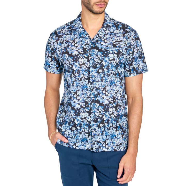 CAMISA DE CAMPAMENTO FLORAL ABSTRACTA para venta al por mayor de Brooklyn Brigade