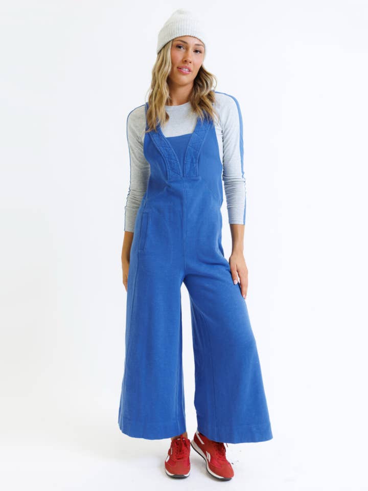 Perfect Balance Sleeveless Wide Leg Drop Crotch Jumpsuit for wholesale by Downeast