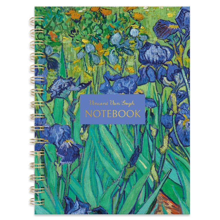 Carnet A5 avec intercalaires Van Gogh Iris pour la vente par Robert Frederick Ltd