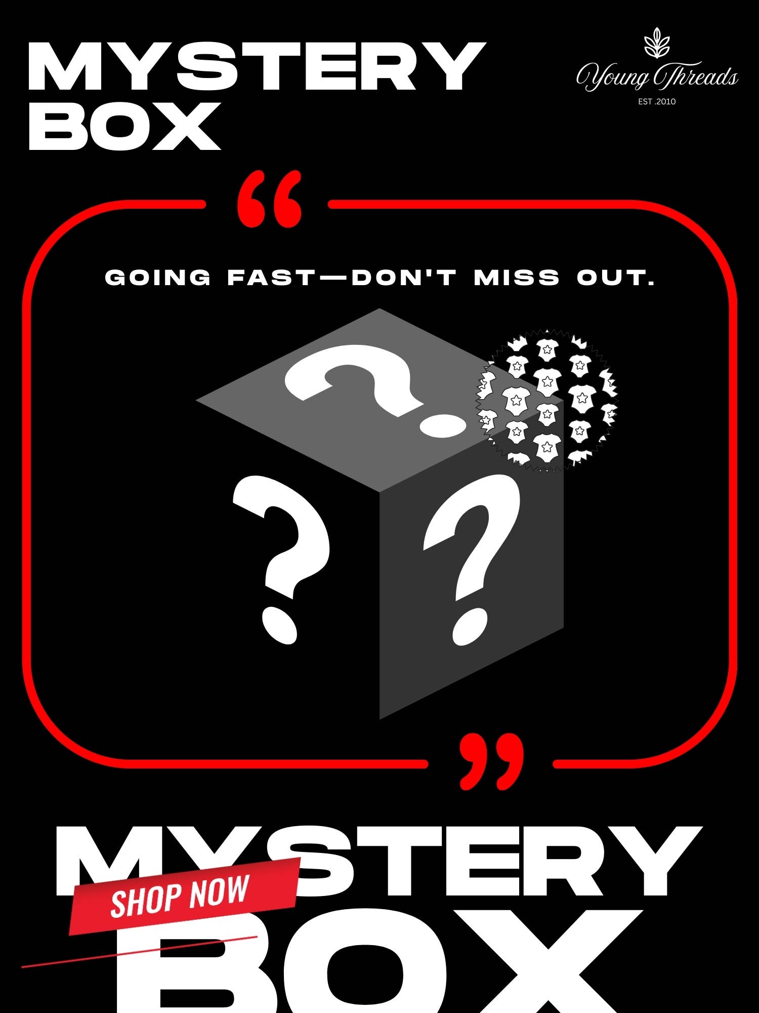 Young Threads - Wholesale Gift Box - Young Threads Mystery Box - ASSORTED ITEMS NEW2