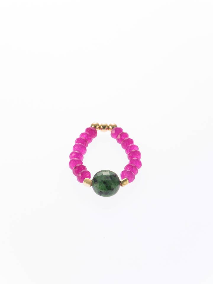 Bague Ruby Zoisite pour la vente par samsara collection