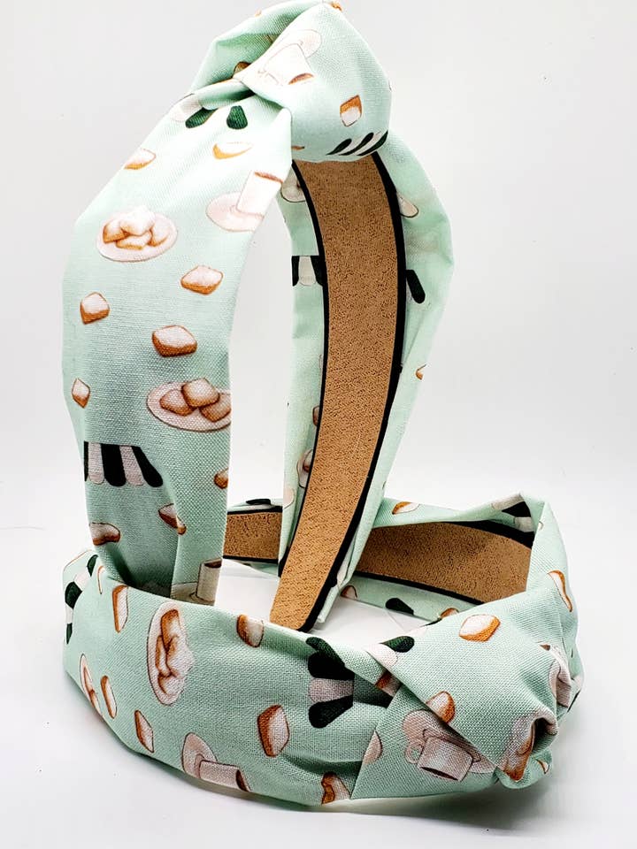 Cerchietto annodato per caffè e bignè per la vendita all'ingrosso da parte di Maggie G