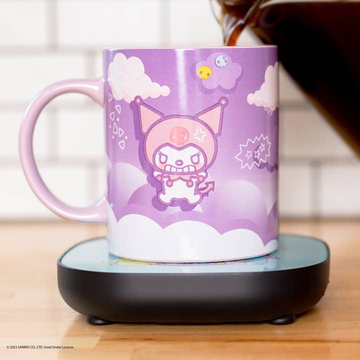 Uncanny Brands Hello Kitty and Friends Kuromi Coffee Mug with Electric Mug Warmer for wholesale by Uncanny Brands