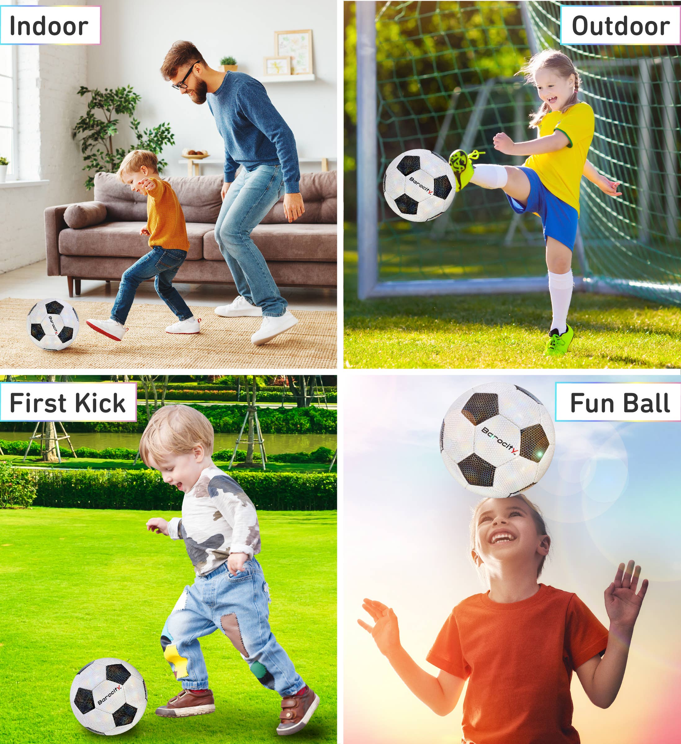 Cota Global - Wholesale Sports Ball - Soccer Ball - Classic Black & White Modern Pattern - Size 32