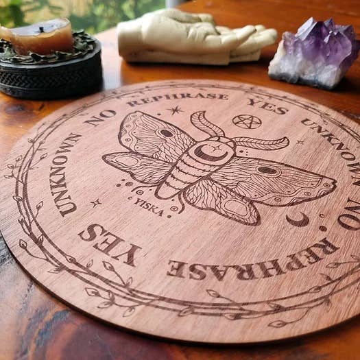 Yiska Designs – Material de meditação por atacado – Tabuleiro de Pêndulo com Tema de Mariposa3