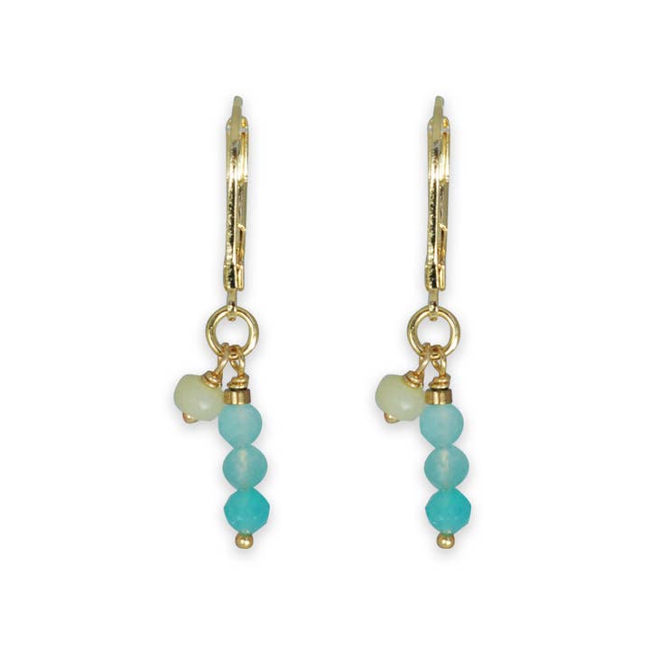 Jazu Jewellery - Vendita all'ingrosso Orecchini pendenti - Orecchini Nona con pietre semipreziose